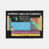 Periodic Table Of Elements Fleece Blanket (Front (Horizontal))