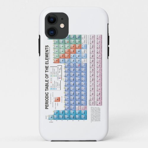 Periodic Table of Elements Fully Updated iPhone 11 Case