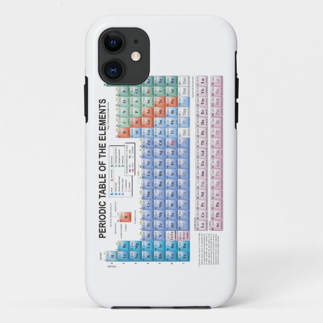 Periodic Table of Elements Fully Updated Case-Mate iPhone Case (Back)
