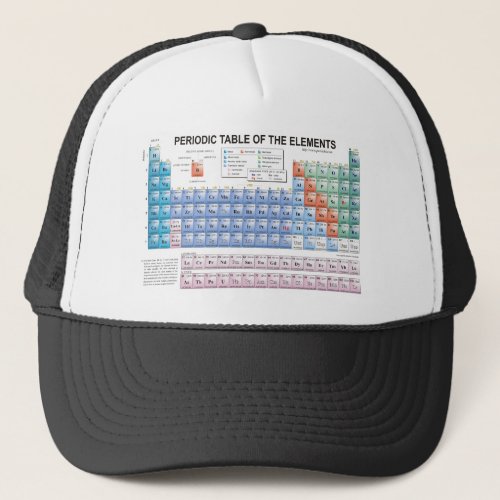 Periodic Table of Elements Fully Updated Trucker Hat