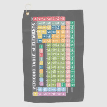 Periodic Table Of Elements Golf Towel by ForTeachersOnly at Zazzle