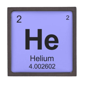 Periodic Table Of Elements (helium) Keepsake Box by TheScienceShop at Zazzle