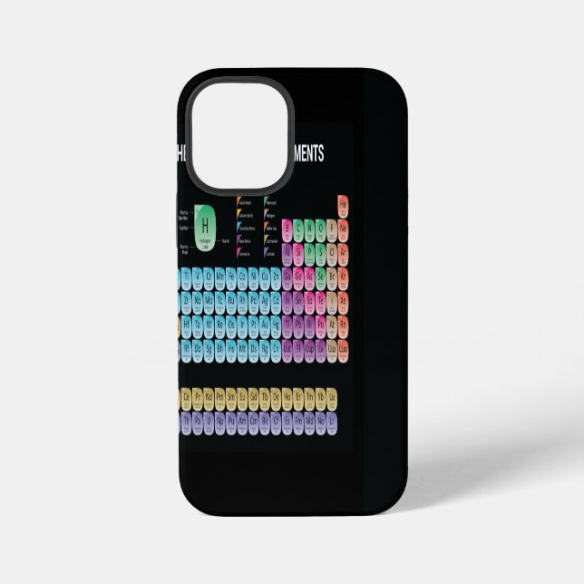 Periodic table of elements iphone case (Back)