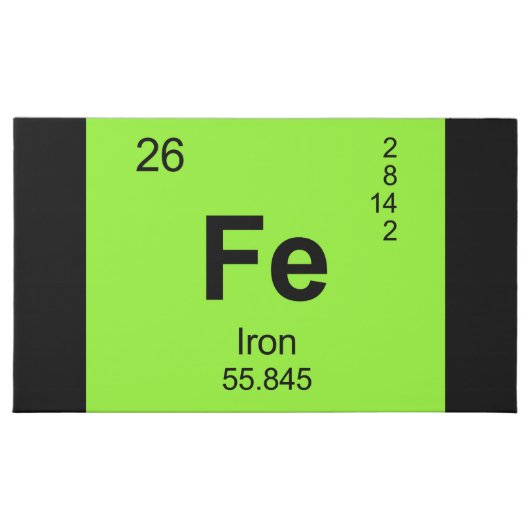 Periodic Table of Elements (Iron) Milk Chocolate Bar (Front)