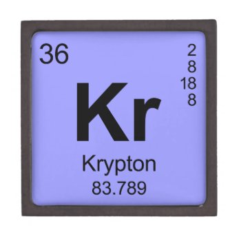 Periodic Table Of Elements (krypton) Keepsake Box by TheScienceShop at Zazzle