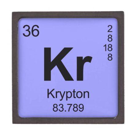 Periodic Table Of Elements (krypton) Keepsake Box