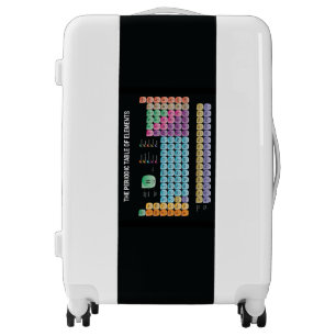 Periodic table of elements luggage