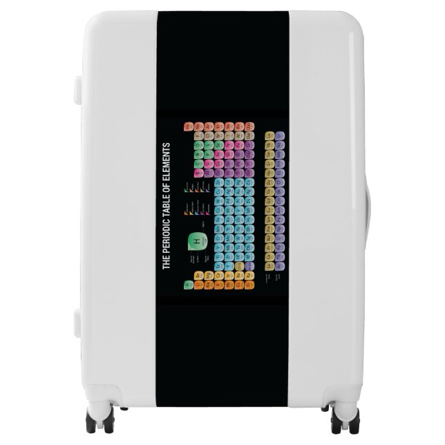 Periodic table of elements luggage (Front)