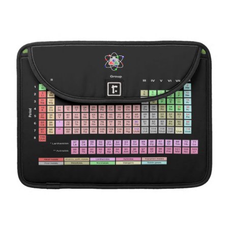 Periodic Table Of Elements Macbook Pro Sleeve