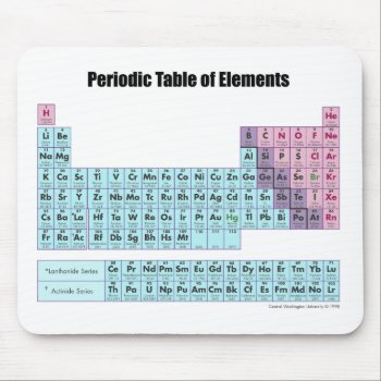 Periodic Table Of Elements Mousepad by jamierushad at Zazzle