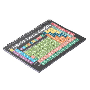 Periodic Table Of Elements Notebook by ForTeachersOnly at Zazzle