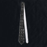 Periodic Table Of Elements on Black Neck Tie<br><div class="desc">Periodic Table Of Elements on Black background tie is a cool gift for scientists or teachers among family or friends.</div>