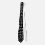 Periodic Table Of Elements on Black Neck Tie