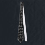 Periodic Table Of Elements on Black Neck Tie<br><div class="desc">Periodic Table Of Elements on Black background tie is a cool gift for scientists or teachers among family or friends.</div>