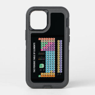 Periodic table of elements OtterBox defender iPhone 12 mini case