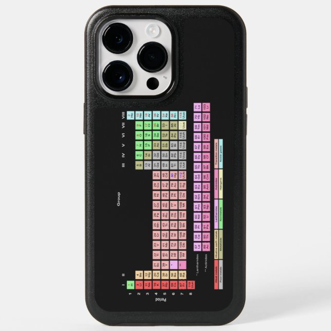 Periodic Table of Elements Otterbox iPhone Case (Back)
