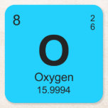 Periodic Table Of Elements (oxygen) Square Paper Coaster at Zazzle