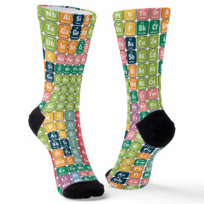 Periodic Table of Elements Pattern Socks
