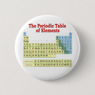 Periodic Table of Elements Pinback Button