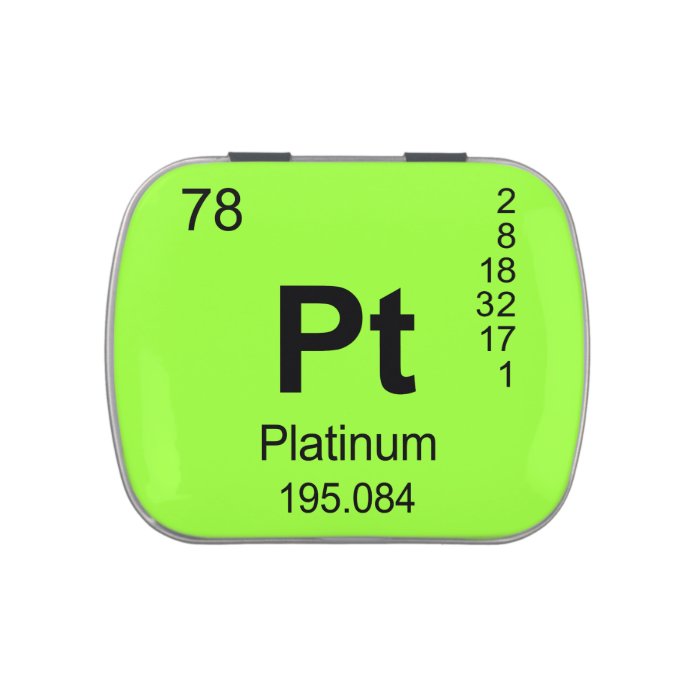 Periodic Table of Elements (Platinum) Jelly Belly Candy Tins