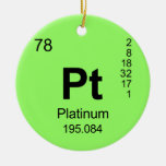 Periodic Table Of Elements (platinum) Ceramic Ornament at Zazzle