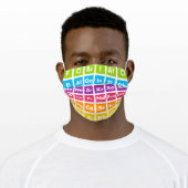 Periodic Table of Elements Science Face Mask (Worn)