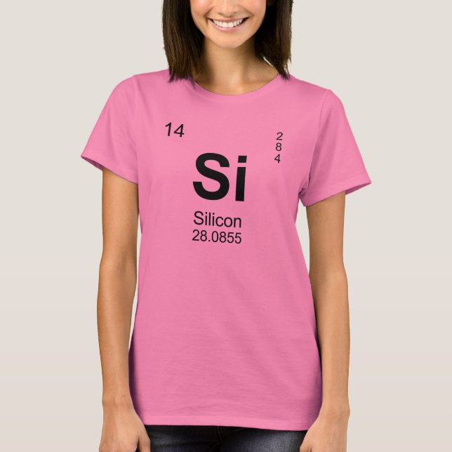 Periodic Table of Elements (Silicon) T-Shirt (Front)