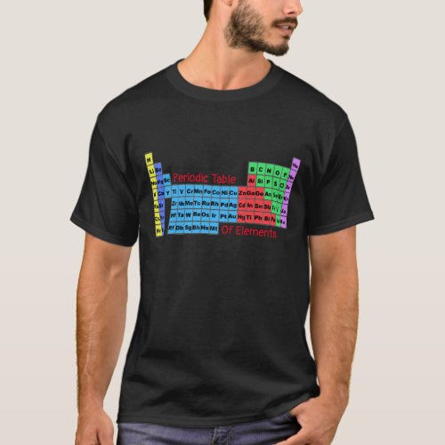 Periodic Table of Elements  T_Shirt