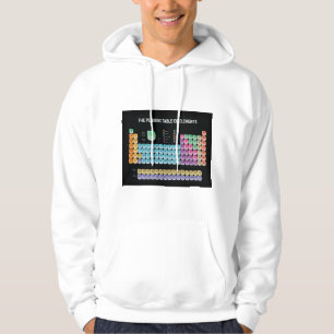 Periodic table of elements throw pillow hoodie