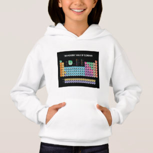 Periodic table of elements throw pillow hoodie