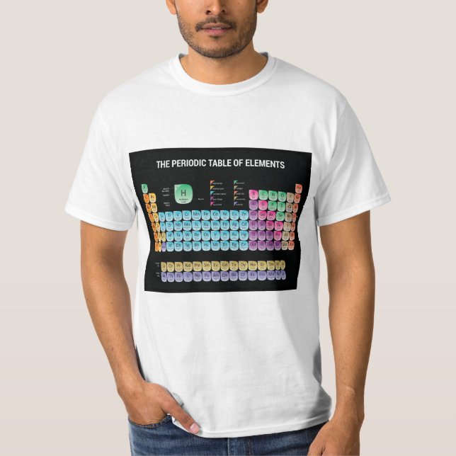 Periodic table of elements throw pillow T-Shirt (Front)