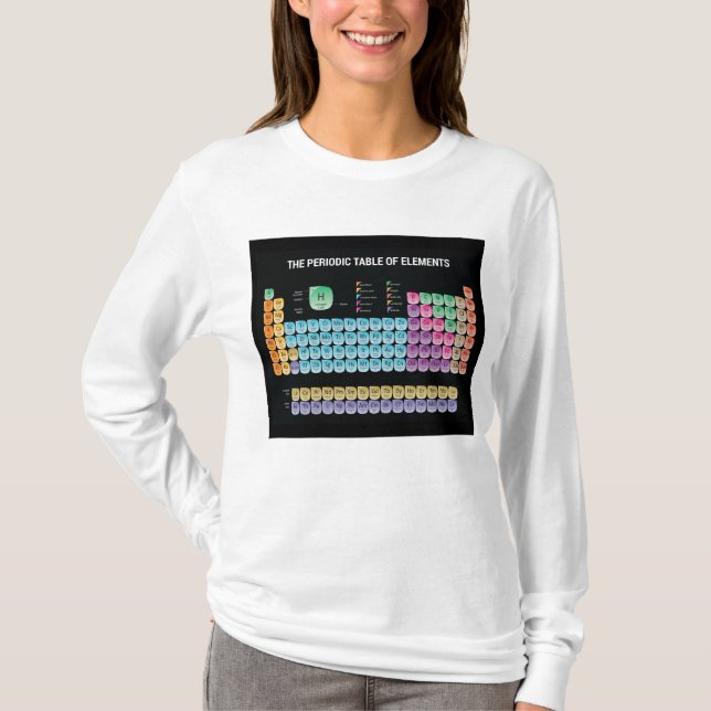 Periodic table of elements throw pillow T-Shirt (Front)