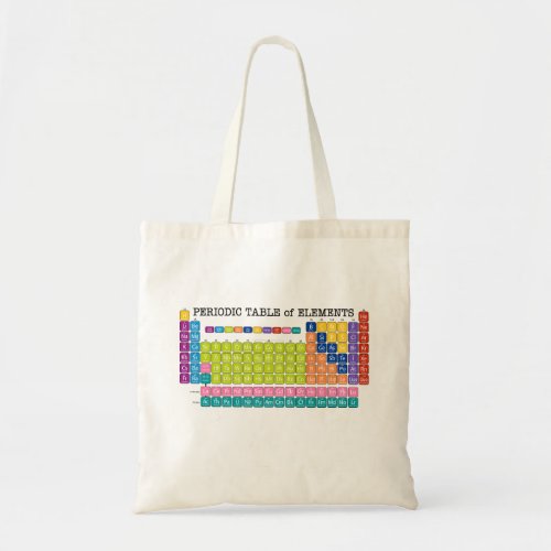 Periodic Table of Elements Tote Bag