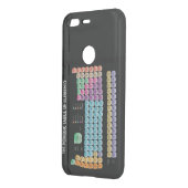 Periodic table of elements uncommon google pixel case (Back/Left)