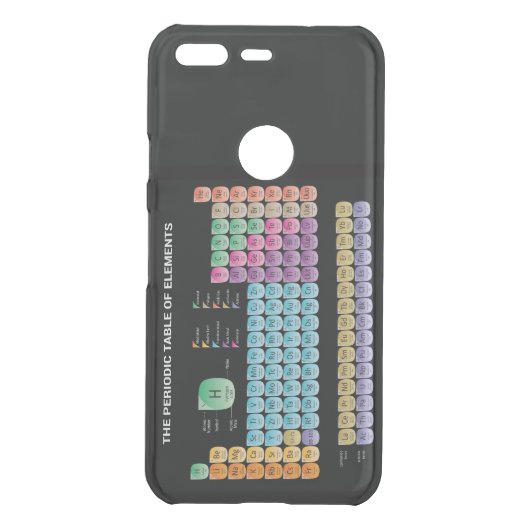 Periodic table of elements uncommon google pixel case (Back)