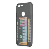 Periodic table of elements uncommon google pixel XL case (Back/Left)