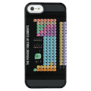 Periodic table of elements clear iPhone SE/5/5s case