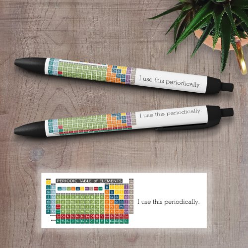 Periodic Table of Elements _ Use Periodically Black Ink Pen