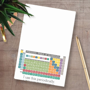 Periodic Table Of Elements - Use Periodically Post-it Notes by ForTeachersOnly at Zazzle