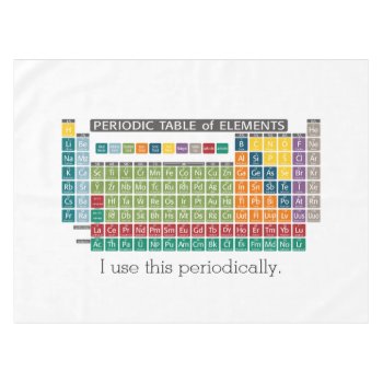 Periodic Table Of Elements - Use Periodically Tablecloth by ForTeachersOnly at Zazzle