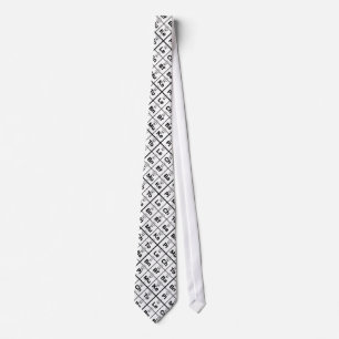 Periodic Table of Hamburger Ingredients Neck Tie