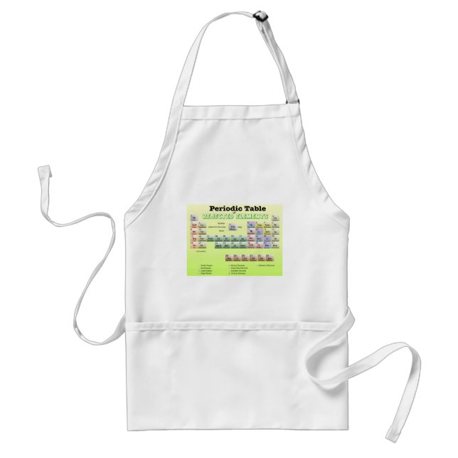 Periodic Table of rejected Elements Adult Apron (Front)