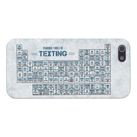 Periodic Table Of Texting (blue) Iphone Se/5/5s Case
