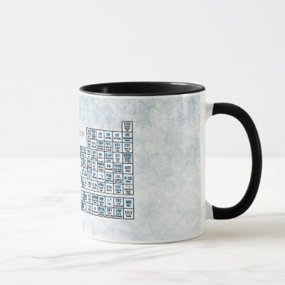 Periodic Table of Texting (Blue) Mug