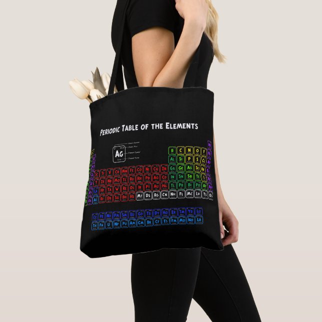 Periodic Table of the Elements 1 Tote Bag (Close Up)