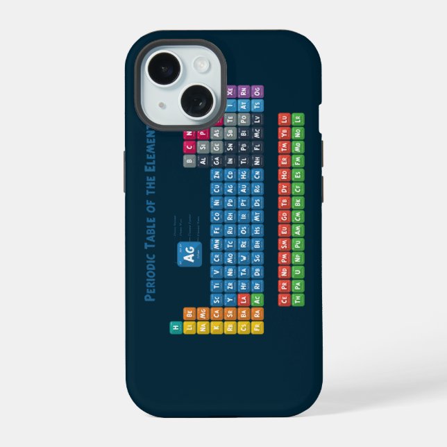 Periodic Table of the Elements 2 Iphone Case (Back)