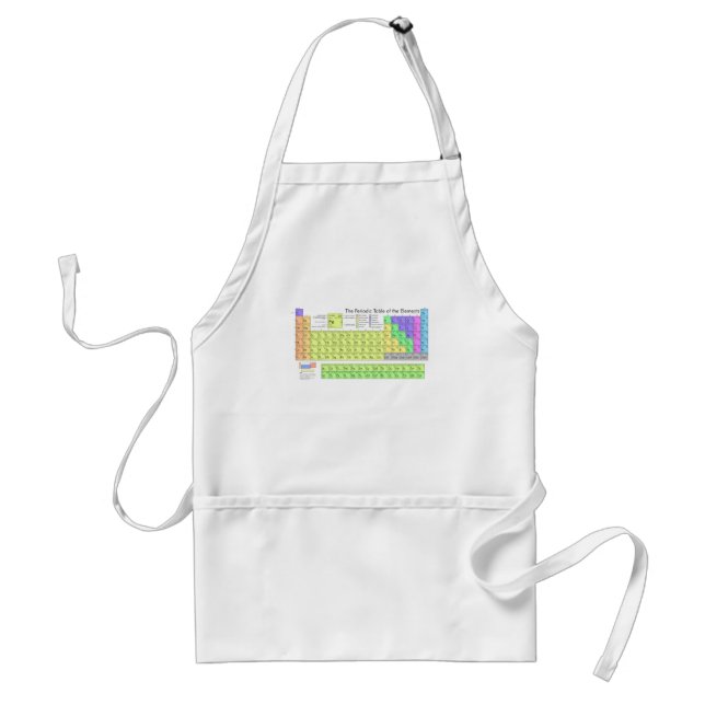 Periodic Table of the Elements Adult Apron (Front)