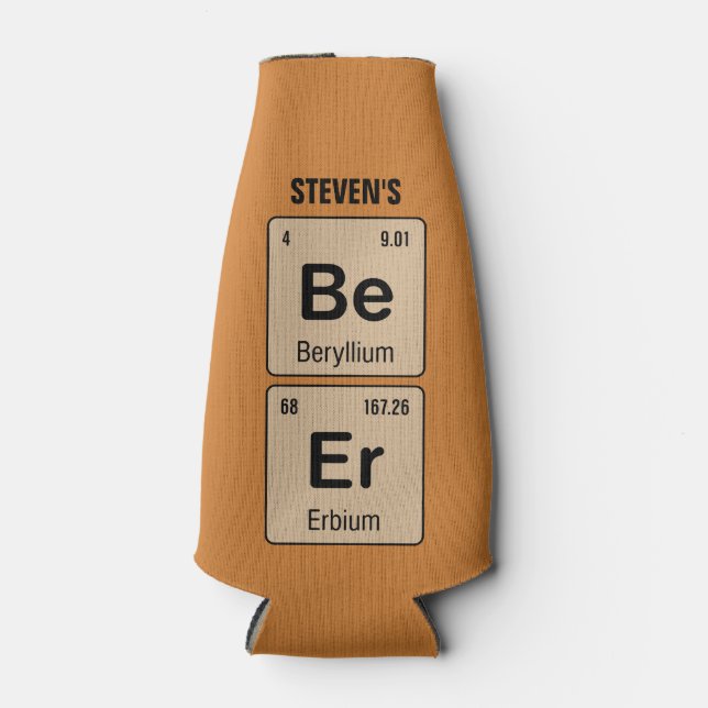 Periodic Table of the Elements Beer Bottle Cooler (Front)