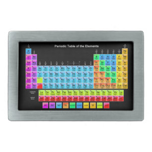 Periodic Table of the Elements Belt Buckle