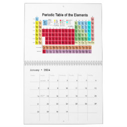 Periodic Table of the Elements Calendar | Zazzle